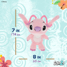 Angel plush included with crinkle sounds to boost sensory exploration.