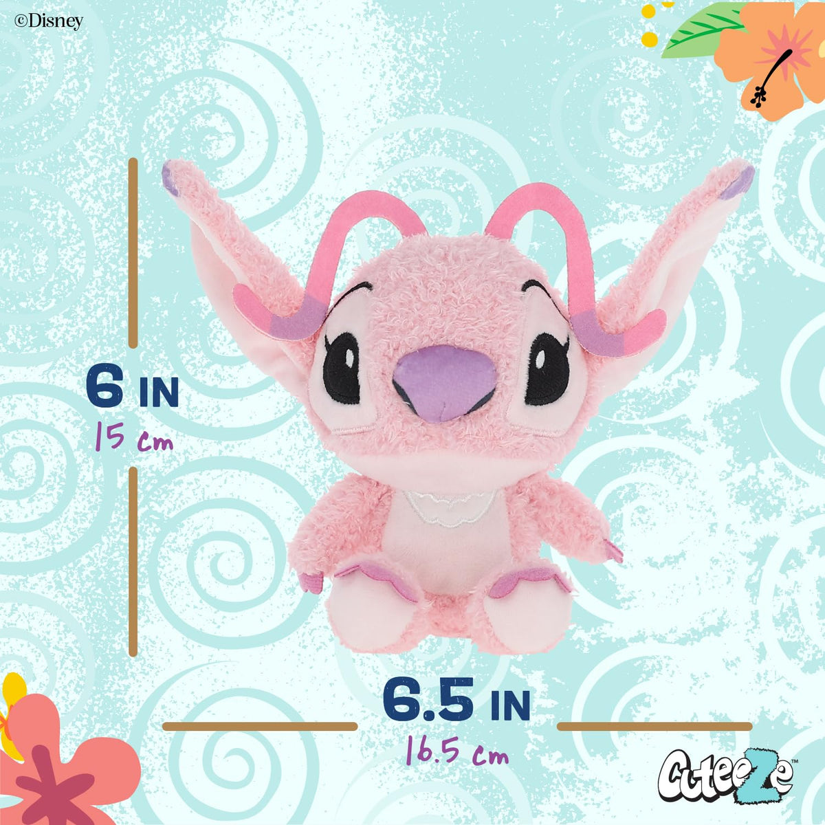 Fabric texture close-up of Disney Lilo & Stitch Cuteeze plush for cozy cuddles