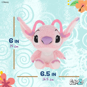 Fabric texture close-up of Disney Lilo & Stitch Cuteeze plush for cozy cuddles