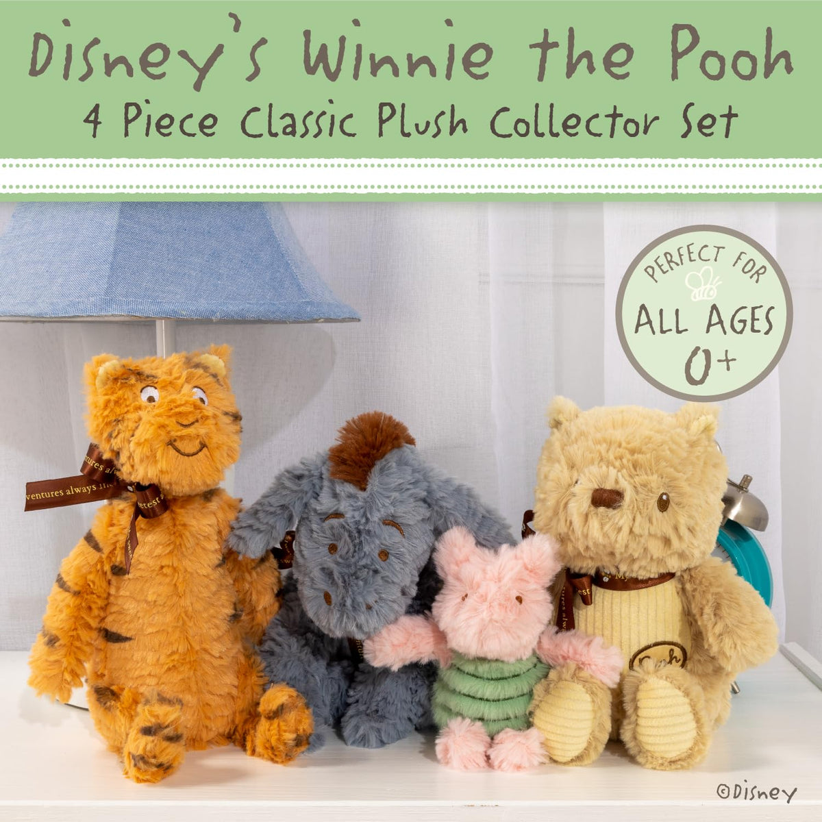 Kids Preferred Pooh plush set featuring Piglet for imaginative storytelling.