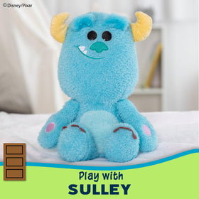 KIDS PREFERRED Sully Cuteeze plush made with ultra-soft fabric for gentle cuddles.