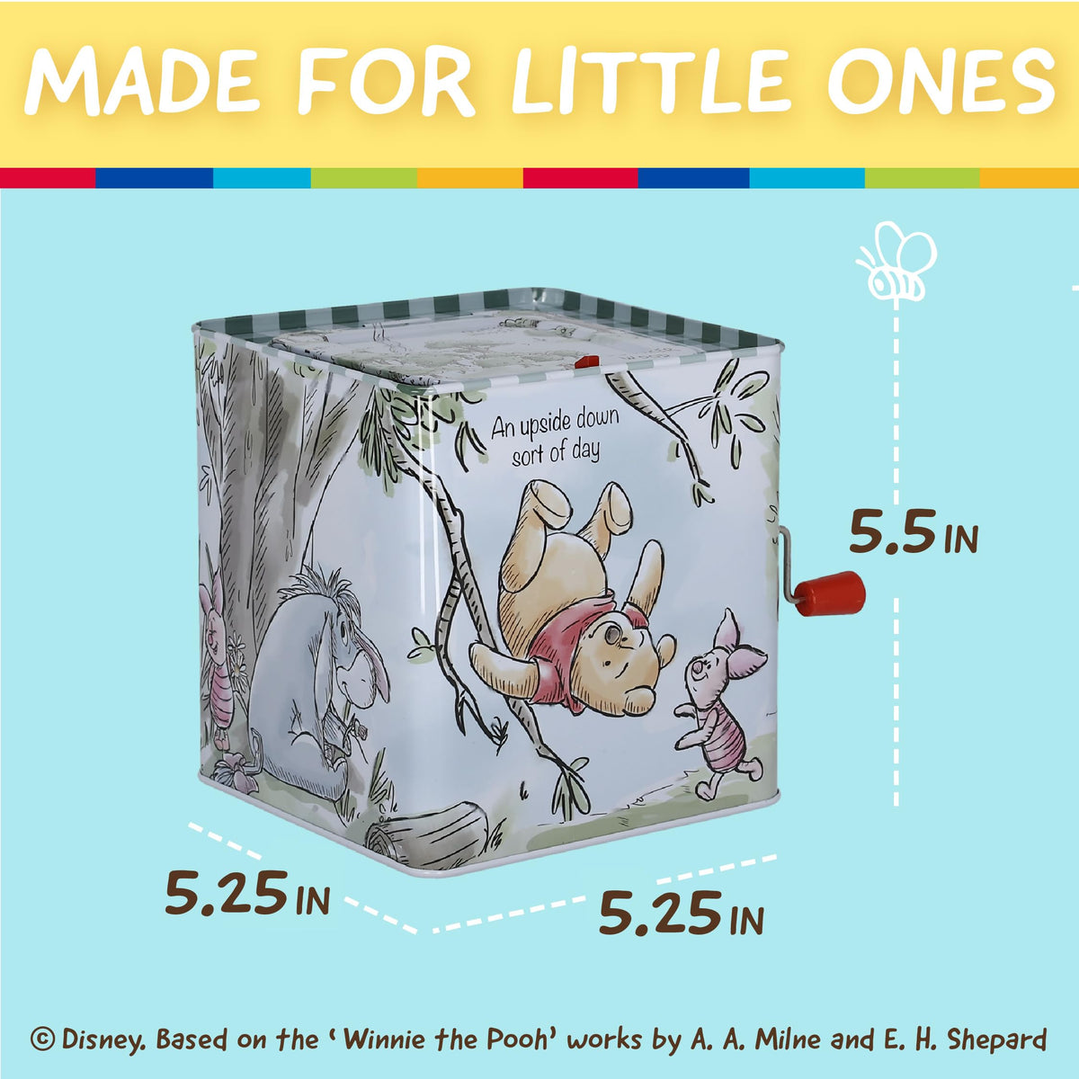 KIDS PREFERRED Winnie the Pooh jack-in-the-box with friends artwork inspires storytelling