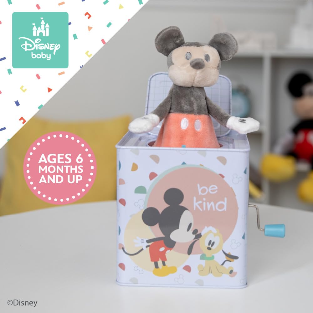 Kids Preferred Disney classic jack-in-the-box supports durable giggles and family fun.