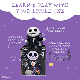 Kids Preferred Jack-in-the-Box features durable metal and plush for lasting play.