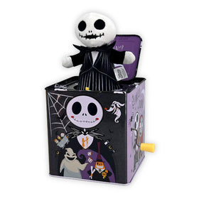 Kids Preferred Jack Skellington Jack-in-the-Box shows musical pop-up play for babies.