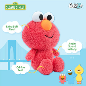 Kids Preferred Elmo plush featuring a jingle in the body for playtime sound.