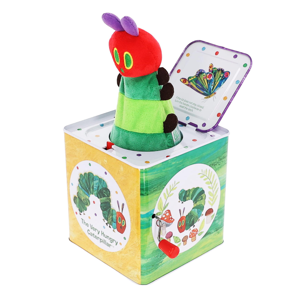 KIDS PREFERRED Jack-in-the-Box puppet pops up to delight babies with The Very Hungry Caterpillar.