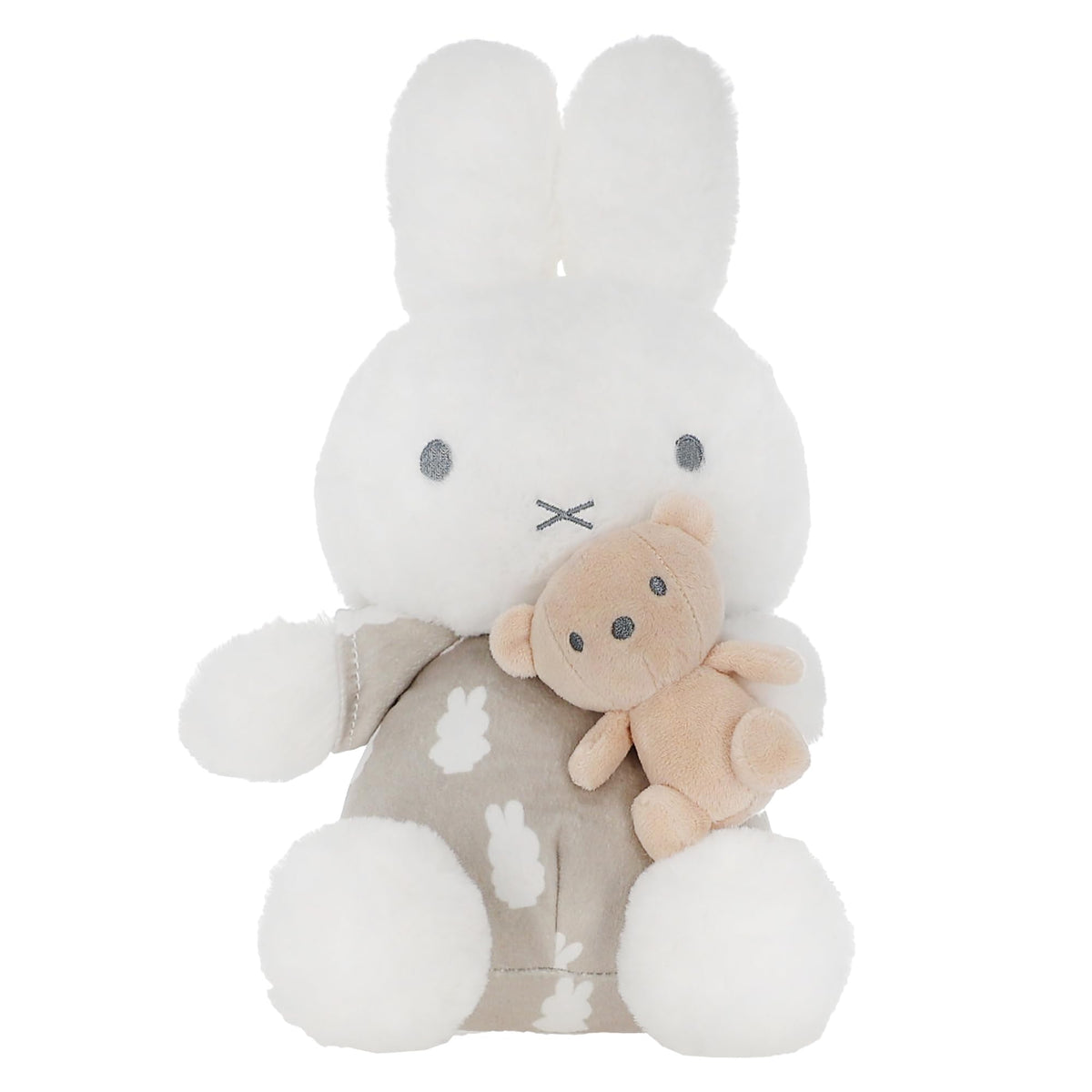 Kids Preferred Miffy Baby Keywind Musical plush in soft fabric, 12 inches tall, ideal nursery decor.