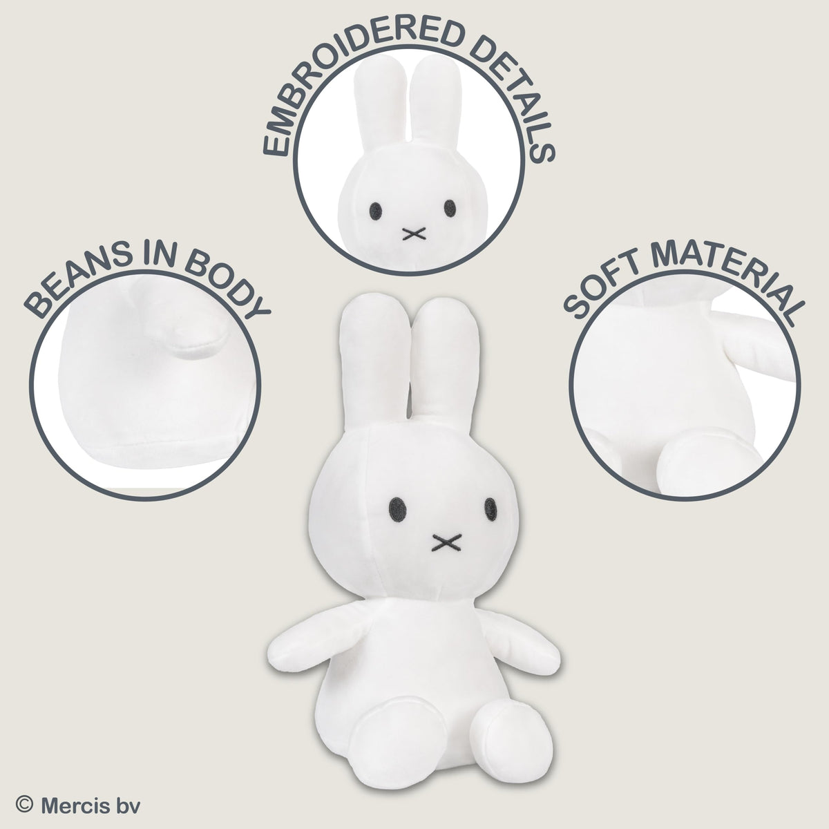 Kids Preferred Miffy plush soft boa fabric ideal for gentle hugs