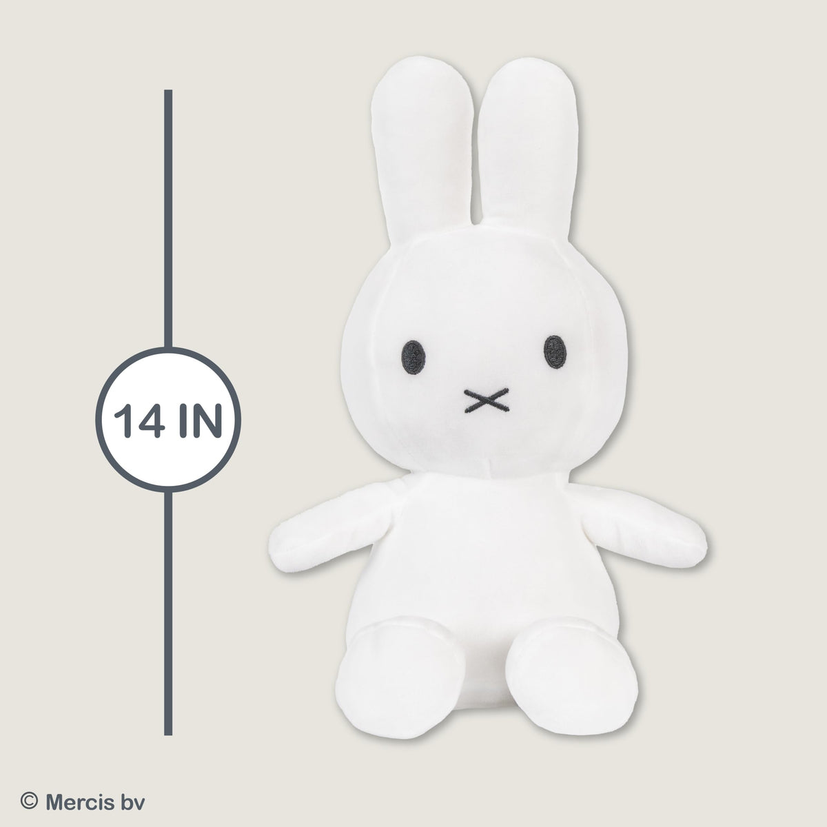 Kids Preferred Miffy plush machine washable for easy cleaning