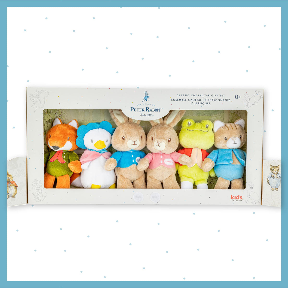 KIDS PREFERRED Mr. Tod Fox 9-inch plush, collectible character for imaginative play and keepsakes.