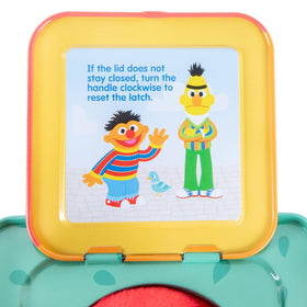 Nursery decor-ready design adds cheerful Sesame Street vibes.
