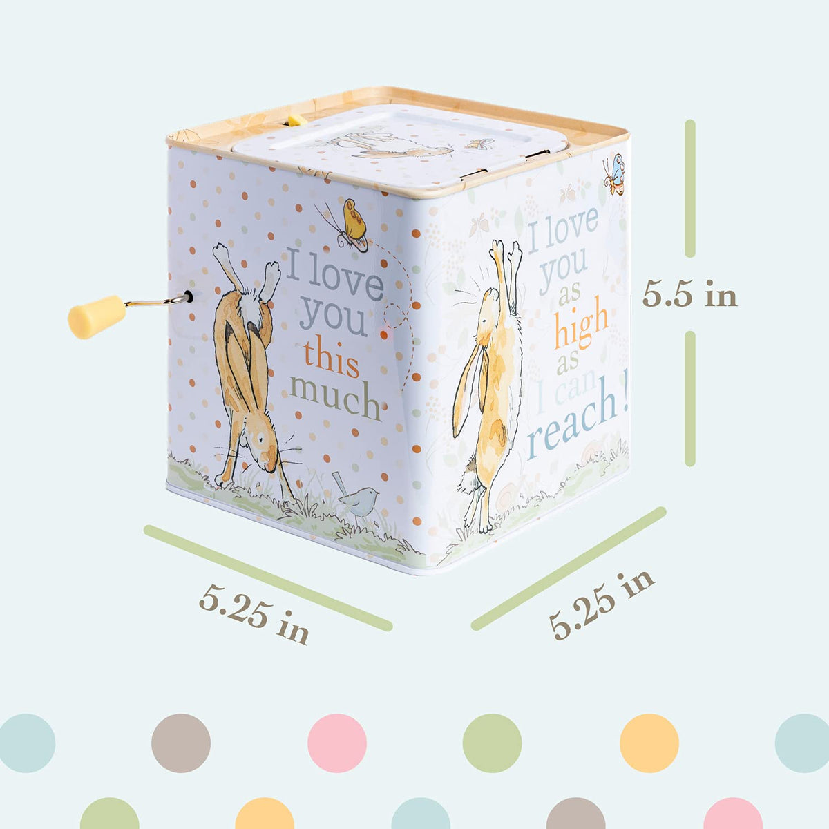 Kids Preferred Nutbrown Hare Jack-in-the-Box open box reveals peekaboo setup.