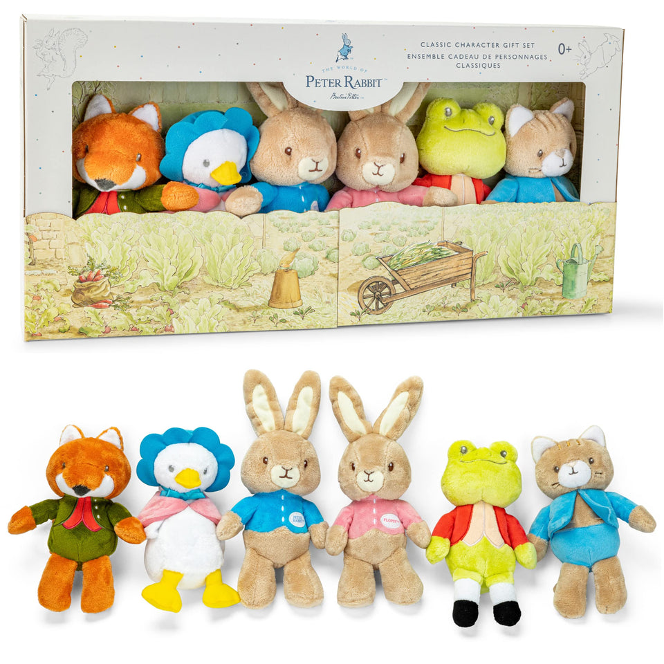 KIDS PREFERRED Peter Rabbit 9-inch plush, perfect cuddle buddy for nap time and imaginative play.