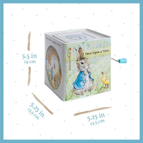 Peter Rabbit plush pop-up toy for soft, engaging baby play.