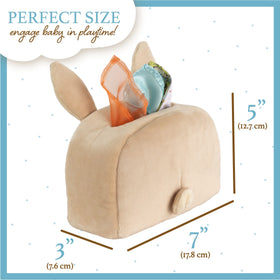 Peter Rabbit satin tissues; smooth colors for cozy, soothing playtime