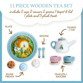 Peter Rabbit wooden cups for imaginative tea party play