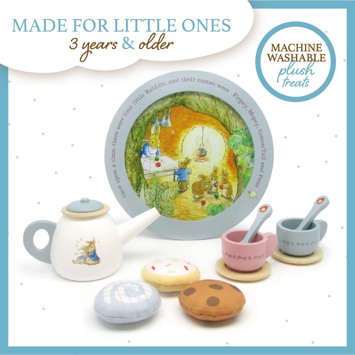 Peter Rabbit wooden spoons for little tea party helpers