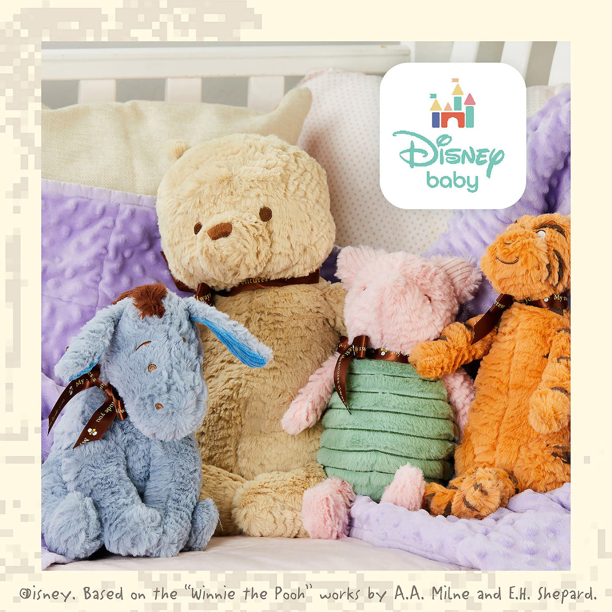 Kids Preferred Pooh bear plush cozy material ideal for bedtime stories