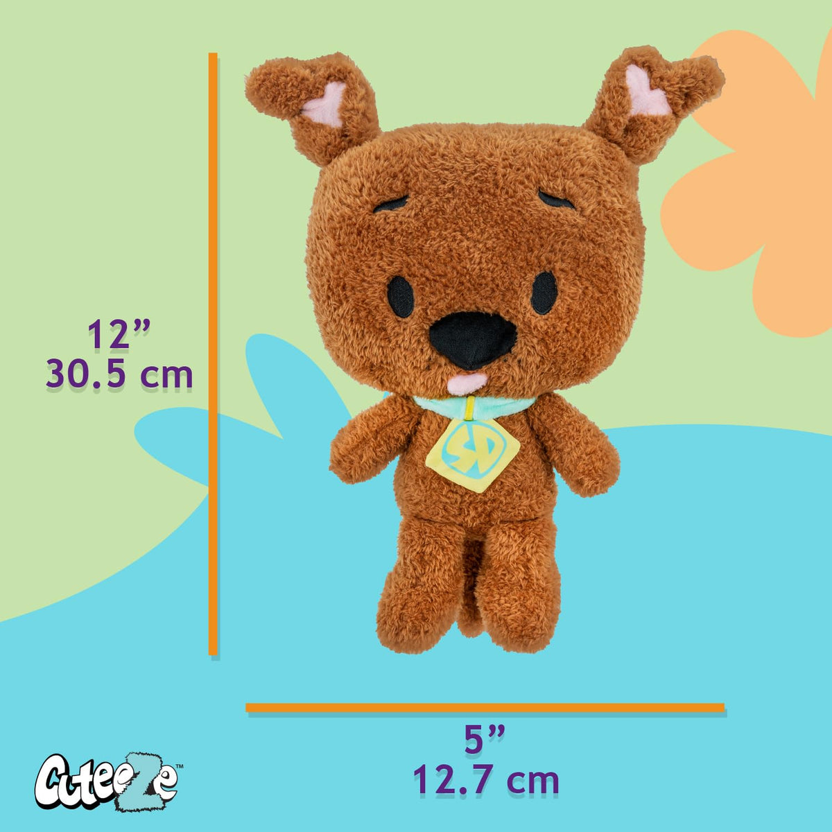 Kids Preferred Scooby-Doo Cuteeze plush with crinkle sound for sensory fun