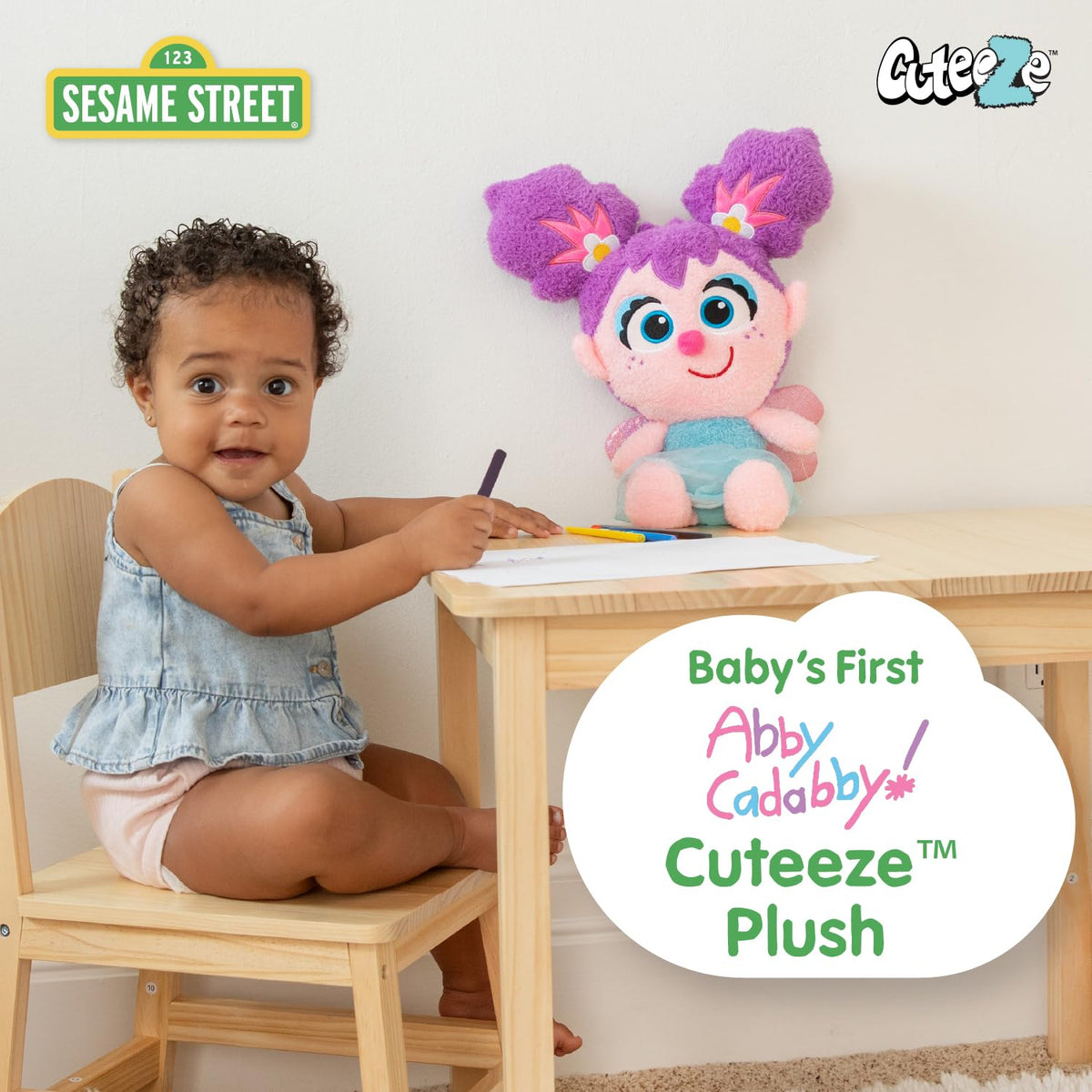 Kids Preferred Abby Cadabby plush with crinkly feet enhances sensory play for curious infants