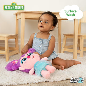 Kids Preferred Abby Cadabby plush in soft pink and purple textures soothes touch