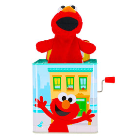 Kids Preferred Sesame Street Elmo jack-in-the-box box in bright colors, nursery decor and toddler playtime.