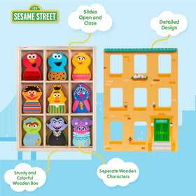 Kids Preferred Sesame Street storage case keeps blocks tidy and portable.