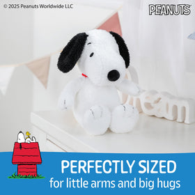 Kids Preferred Snoopy plush as surface washable for easy cleaning.