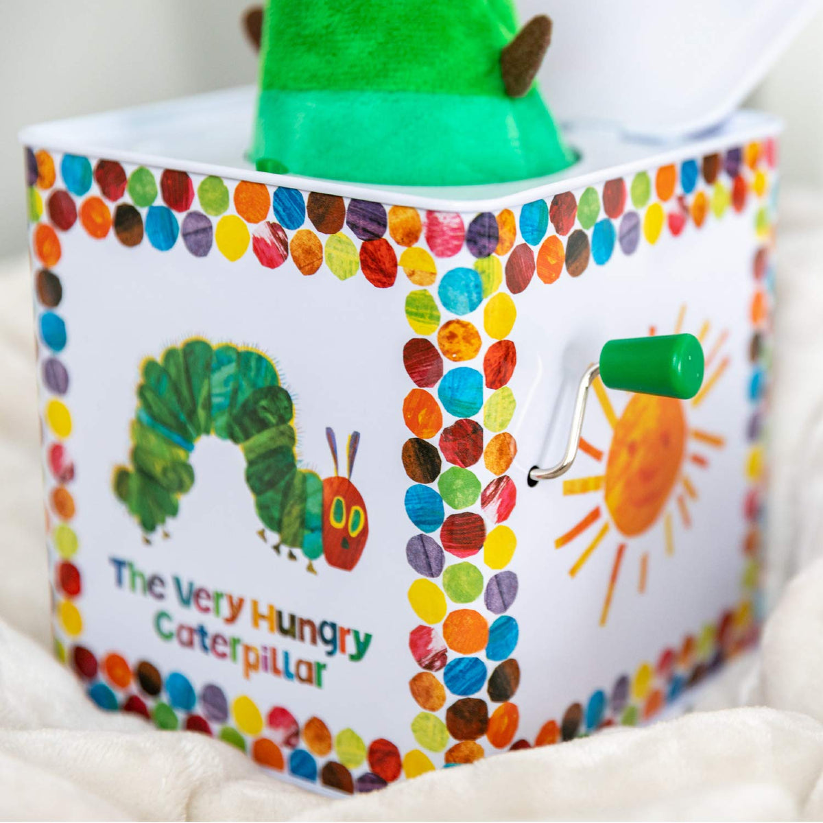 Kids Preferred Eric Carle caterpillar illustration on box for vivid storytelling visuals