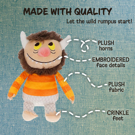Kids Preferred Tzippy plush with crinkle feet for sensory fun