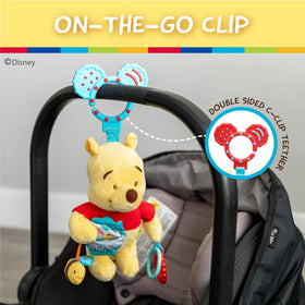 Disney Baby Winnie the Pooh teether rings soothe gums during early play.