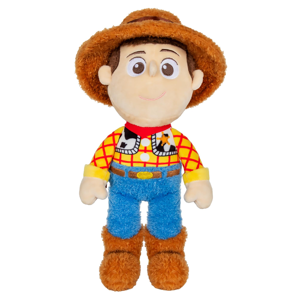 Kids Preferred Woody plush full view shows a soft 12-inch Toy Story friend for cuddling.
