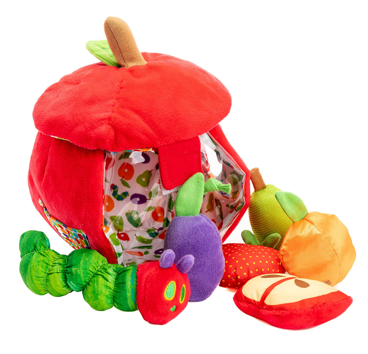 World of Eric Carle Apple Playset front panel for easy visibility during playtime.