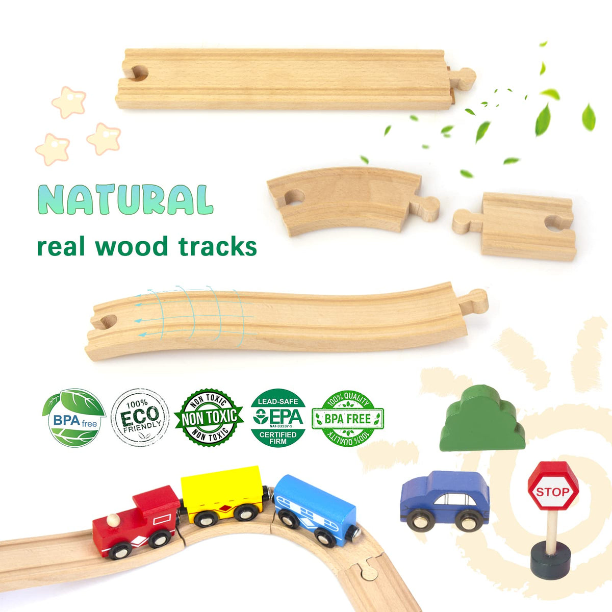Kids Toyland engine and passenger car for colorful pretend journeys