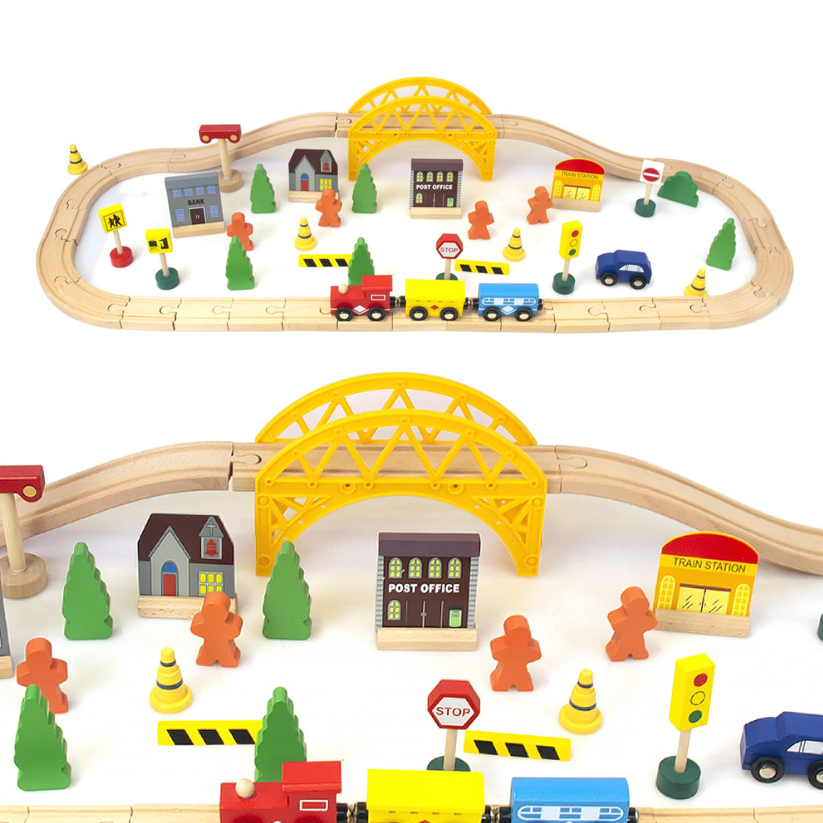 Kids Toyland figures and scenery spark creative station setups