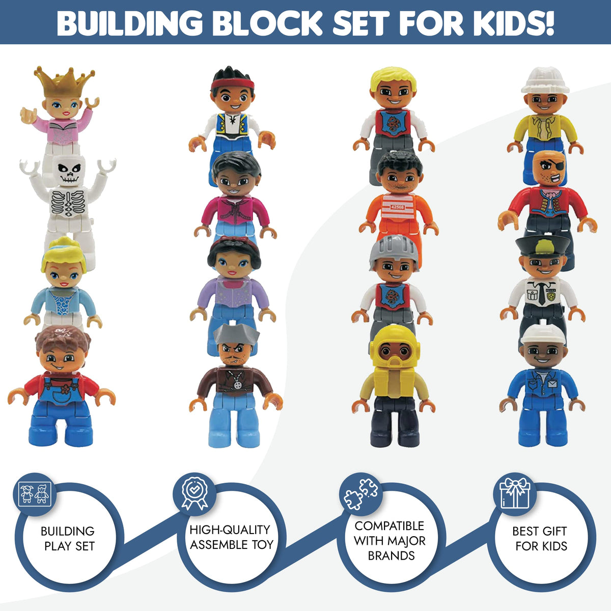 Kids Toys universal-compatibility figures fit most major brands for flexible play