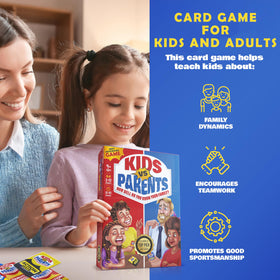Kids VS Parents laugh out loud challenges card delivers goofy moments for everyone.