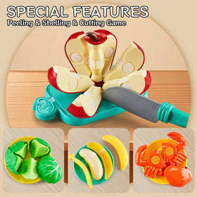 Kidsciety 85pc pretend fruit play food supports sorting and creative play.