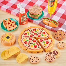 Kidsciety 85pc pretend vegetable play food promotes role-play and coordination.