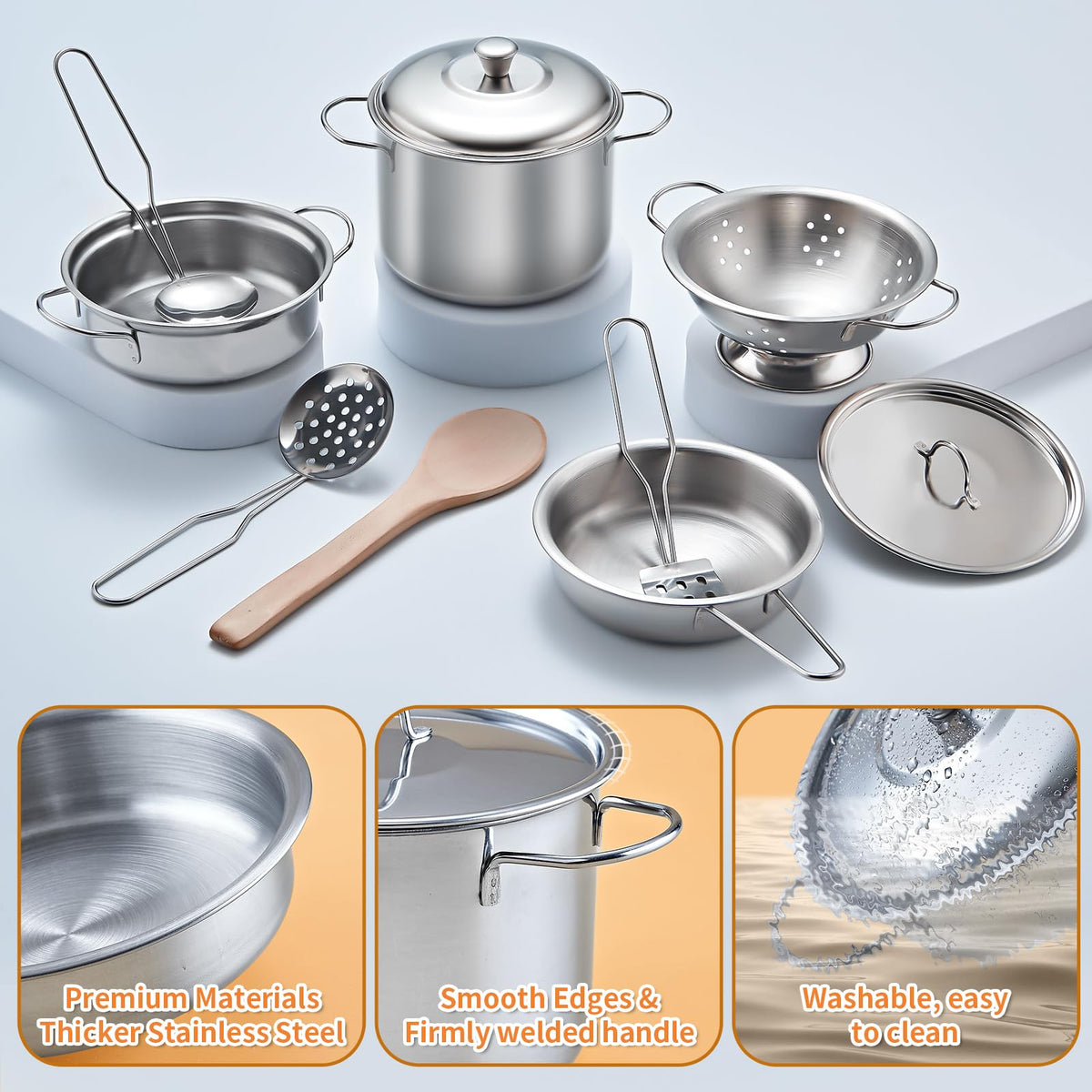 Kidsciety cuttable toy food lets kids slice and explore pretend meals.