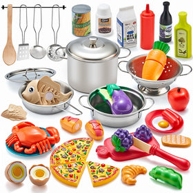 Kidsciety pretend play kitchen set sparks imaginative cooking adventures.
