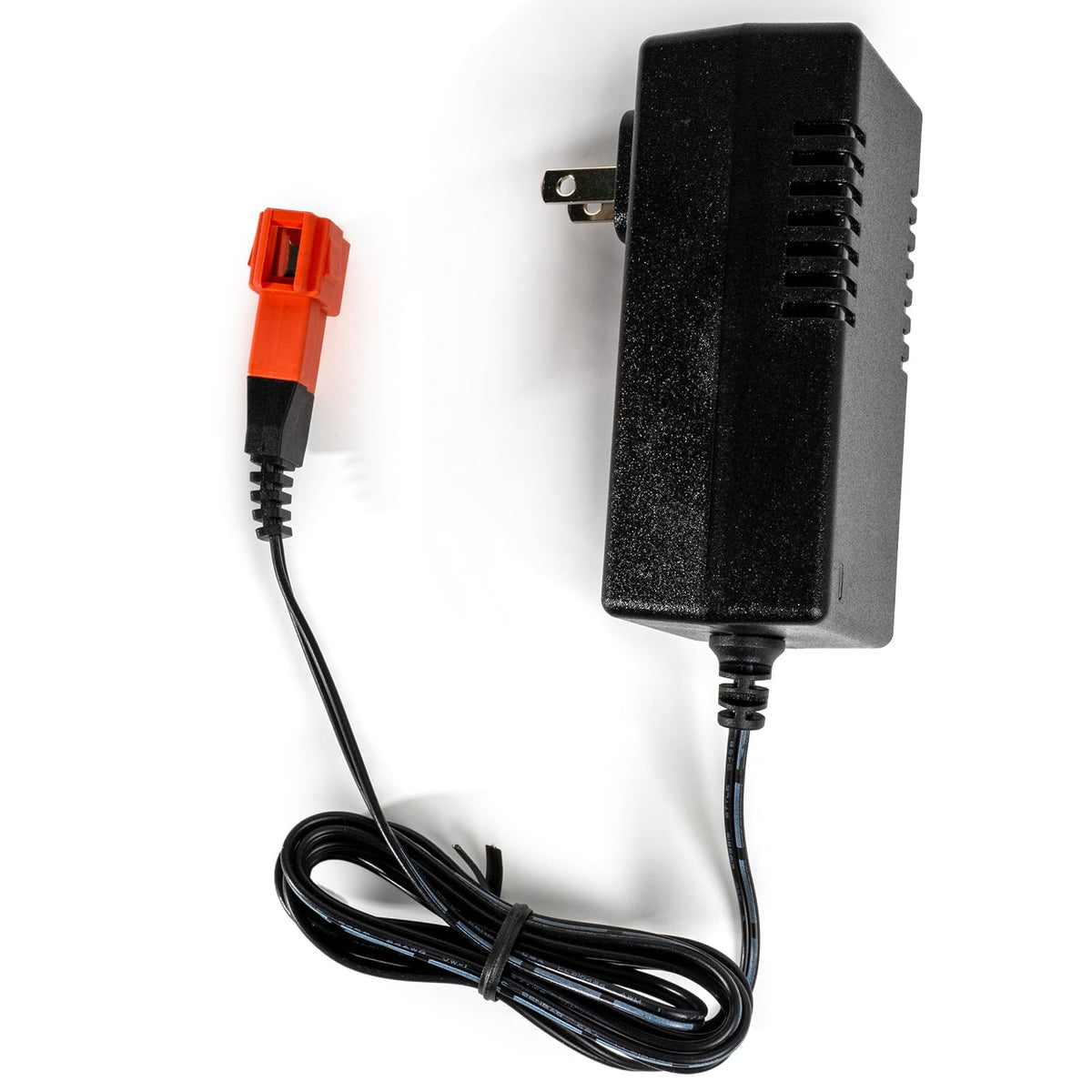 KidsEnergy packaged 24V charger for easy at-home charging of ride-on toys.