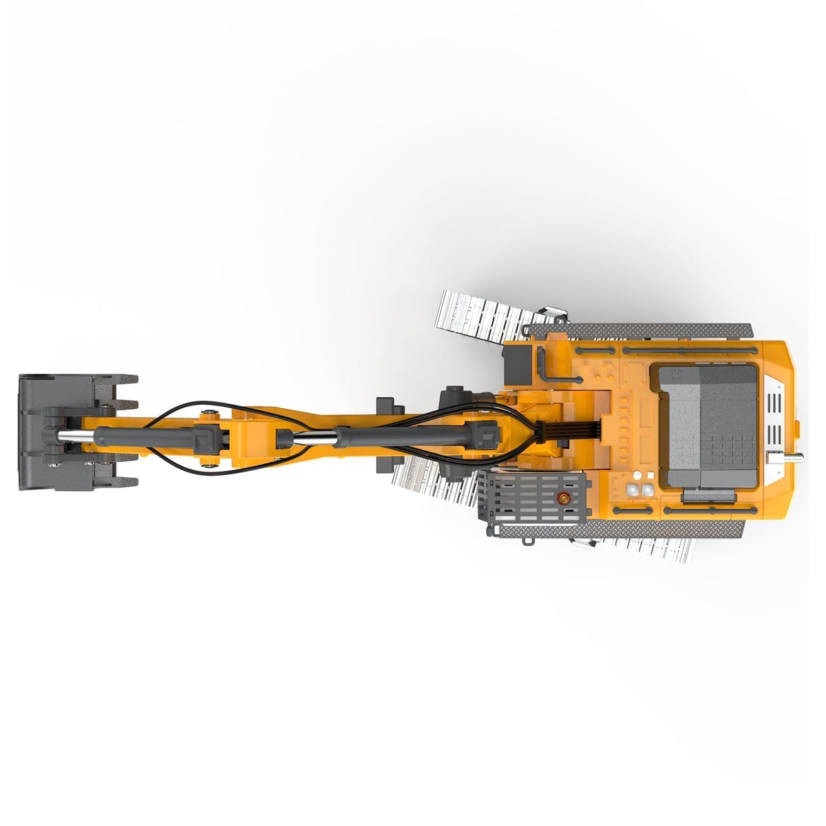 KidsFaves Pro-Grade RC Excavator with led-lights improves nighttime display realism.