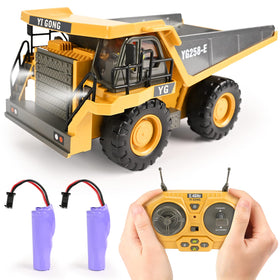KidsFaves RC dump truck with steel bed ready for durable loads