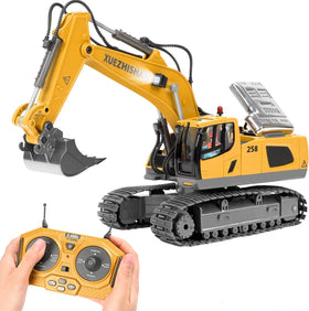 KidsFaves remote control excavator 680-degree rotation enables versatile play.
