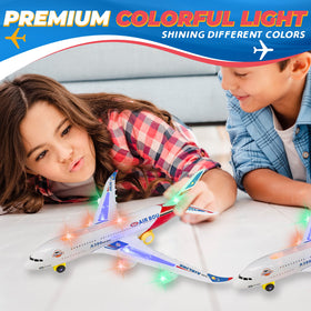 Kidsthrill airplane toy side view shows durable, kid-safe design.