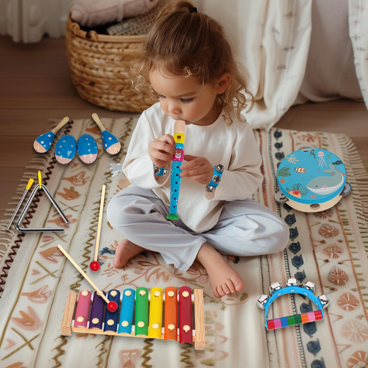 KIDS TOYLAND storage bag keeps all instruments tidy.