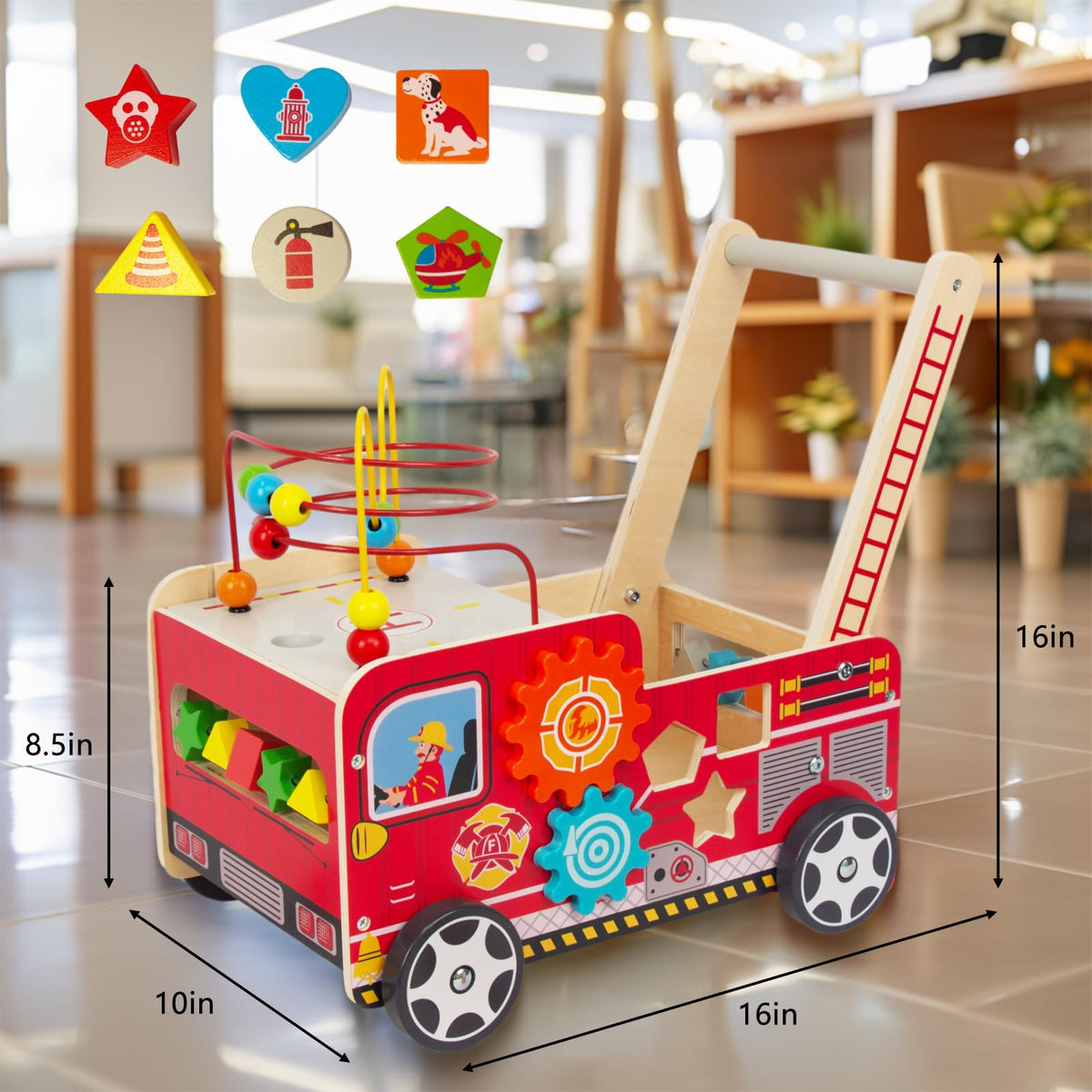 KIDS TOYLAND walker shows bright colors and patterns for curiosity