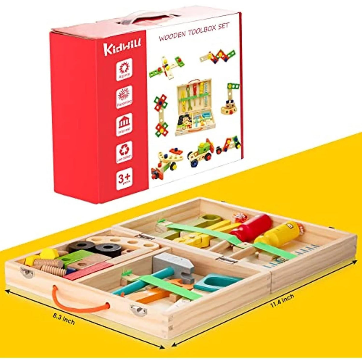 KidWILL assembly pieces and bolts, inspires imaginative models and step-by-step thinking.